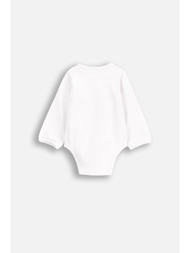 Coccodrillo Langarm-Body in weiß günstig kaufen