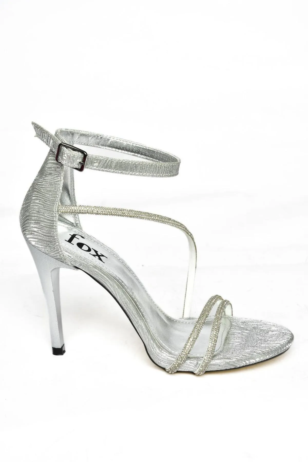 Fox Shoes  High Heels - Silberfarben - Pfennigabsatz/Stiletto