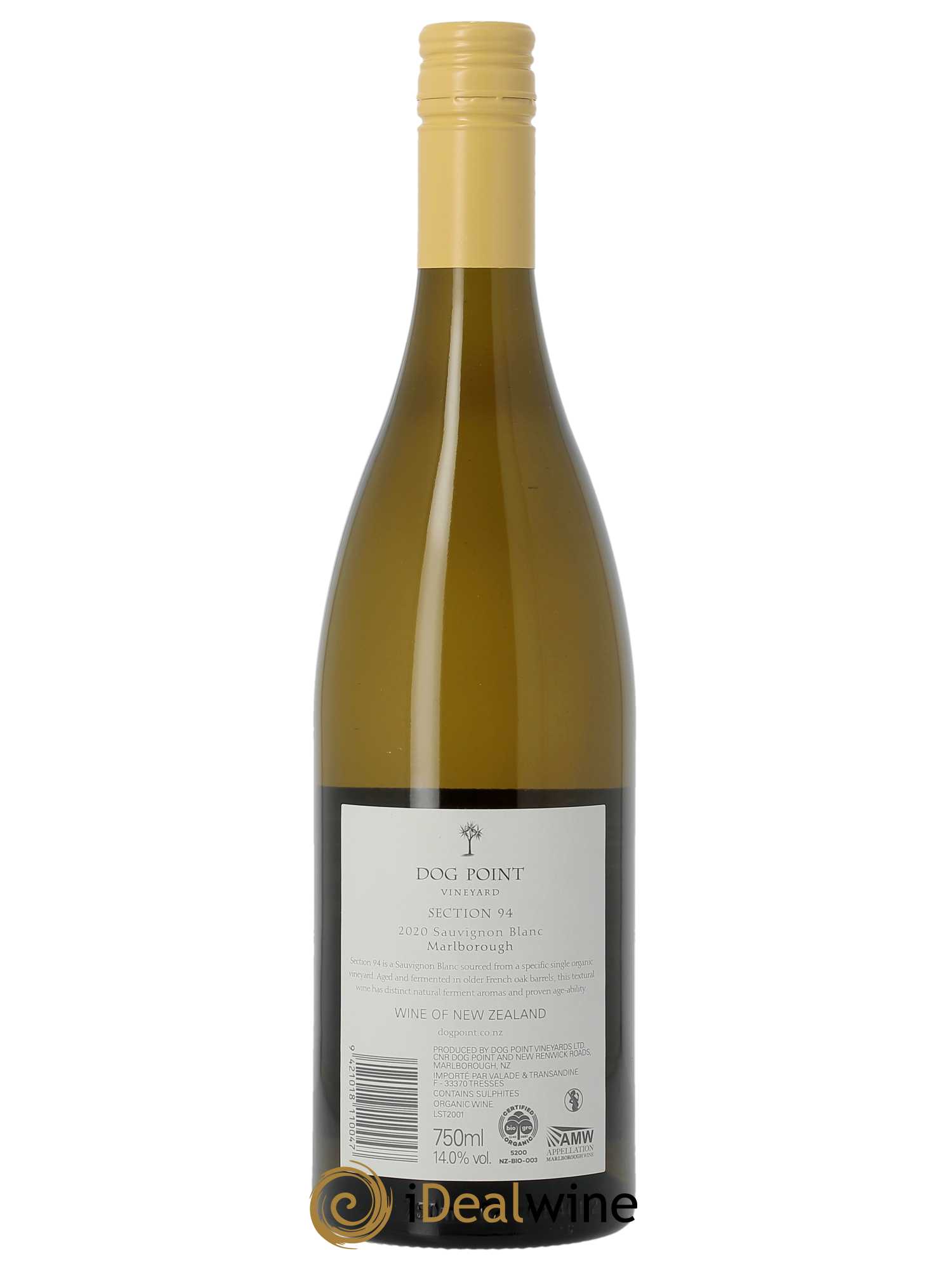 Marlborough Dog Point Section 94 Sauvignon Blanc  2020 - Lot de 1 Bouteille