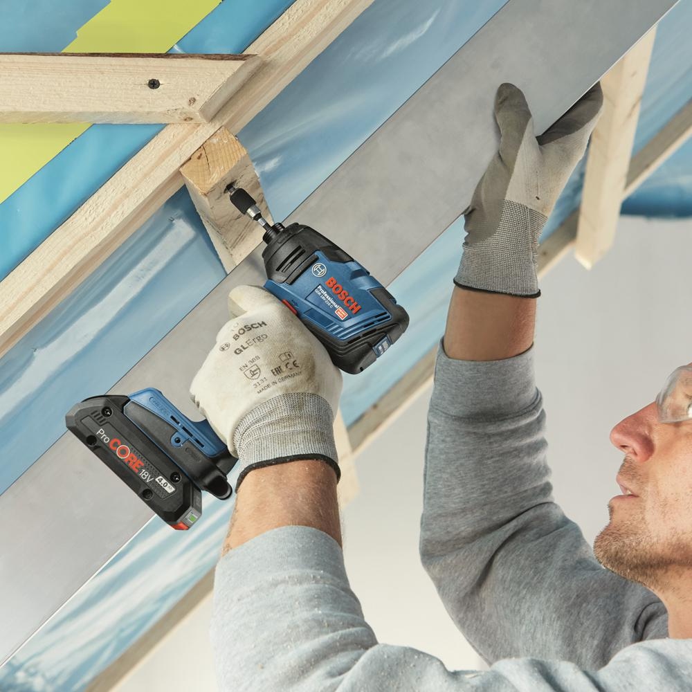 Akumulátorový rázový skrutkovač Bosch Blue 06019J0101 GDR 18V-210 C 18 V bez batérií a nabíjačky v L-Boxxe