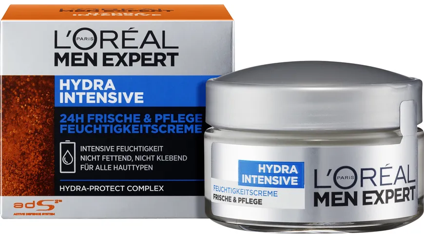 L'Oréal Paris Men Expert Hydra Intensive Gesichtspflege - Langanhaltende Feuchtigkeit und Schutz vor äußeren Einflüssen 50 ml