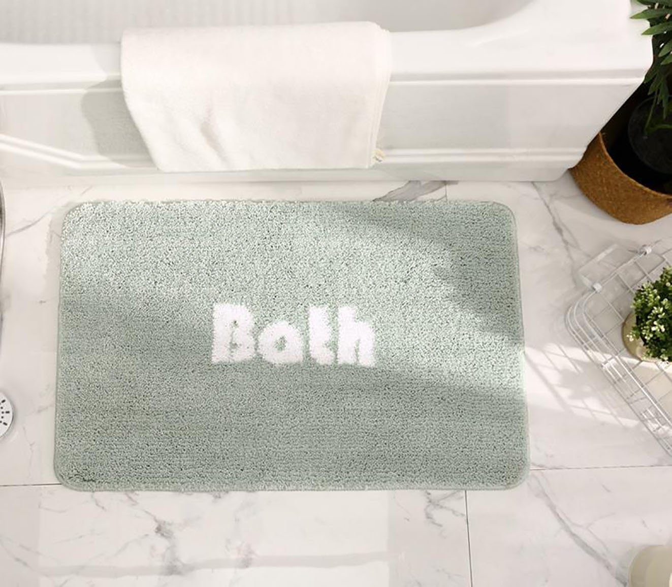 Antirutsch Teppichunterlage Wasserabsorbierende Fußmatten Toilettentürmatten, Tapferer Ping