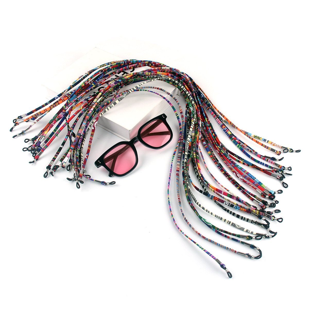 DRSEON Brillenband 6 Stück Mehrfarbig Brillenband Brillen Halter Kette, 5mm