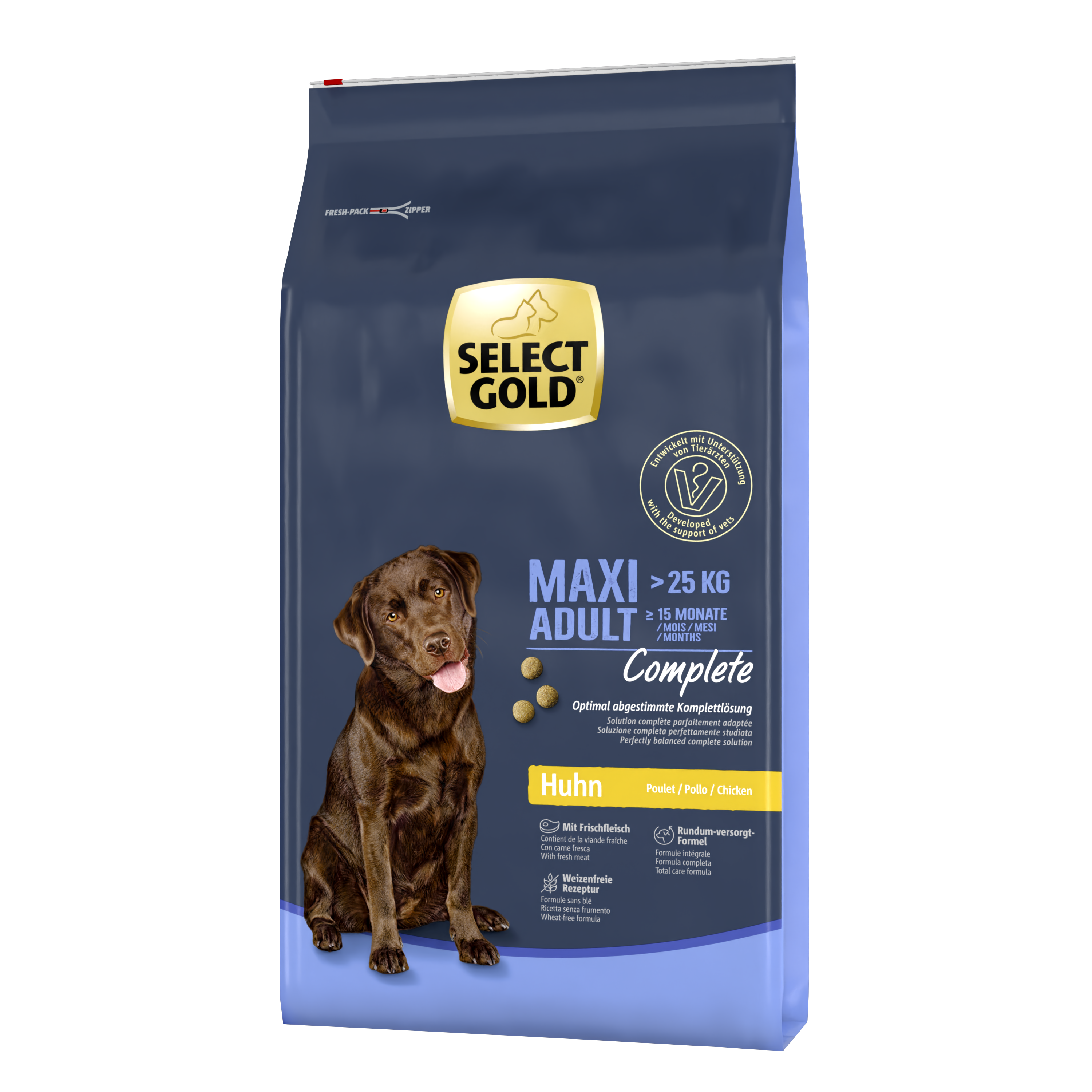 SELECT GOLD Hundetrockenfutter SELECT GOLD Complete Maxi Adult Huhn 12 kg