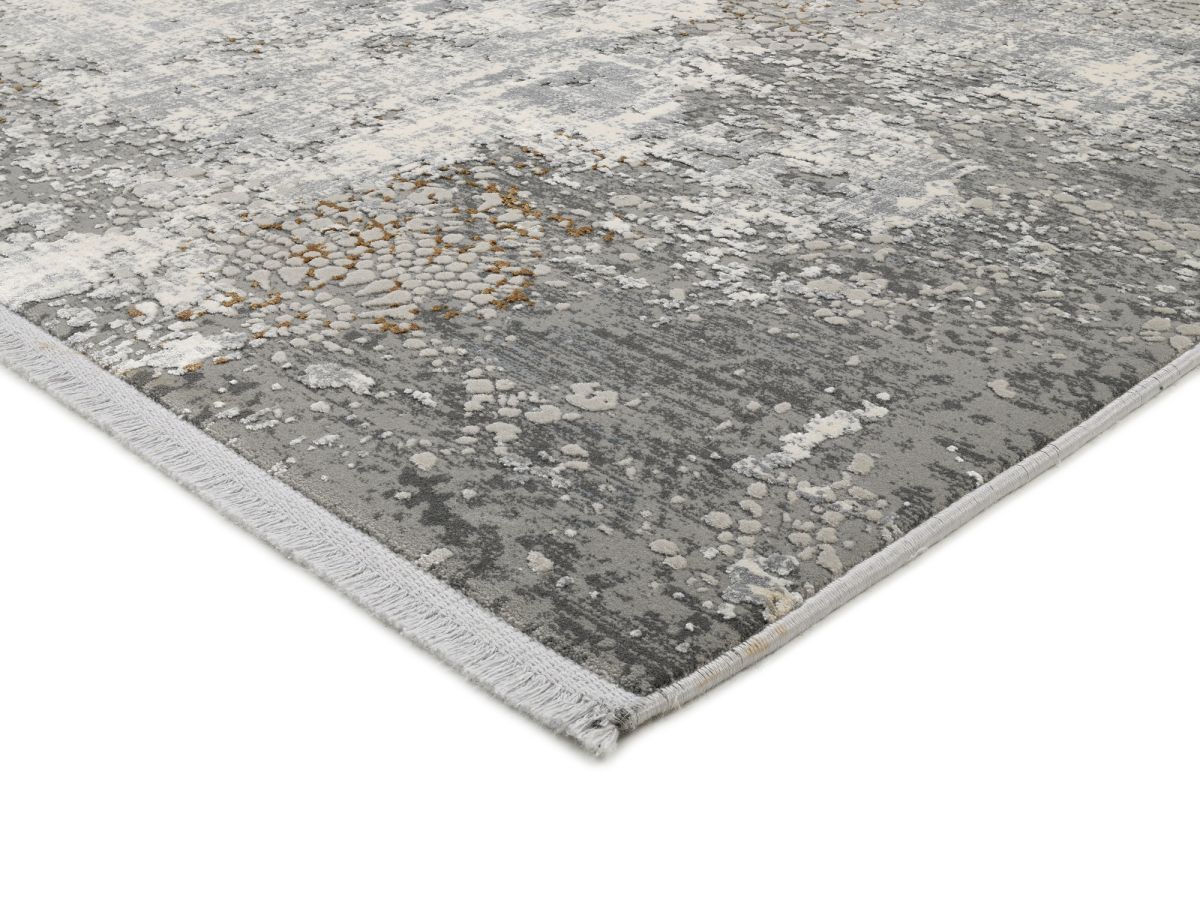 Webteppich Baran Beige-Grau 140 x 200 cm