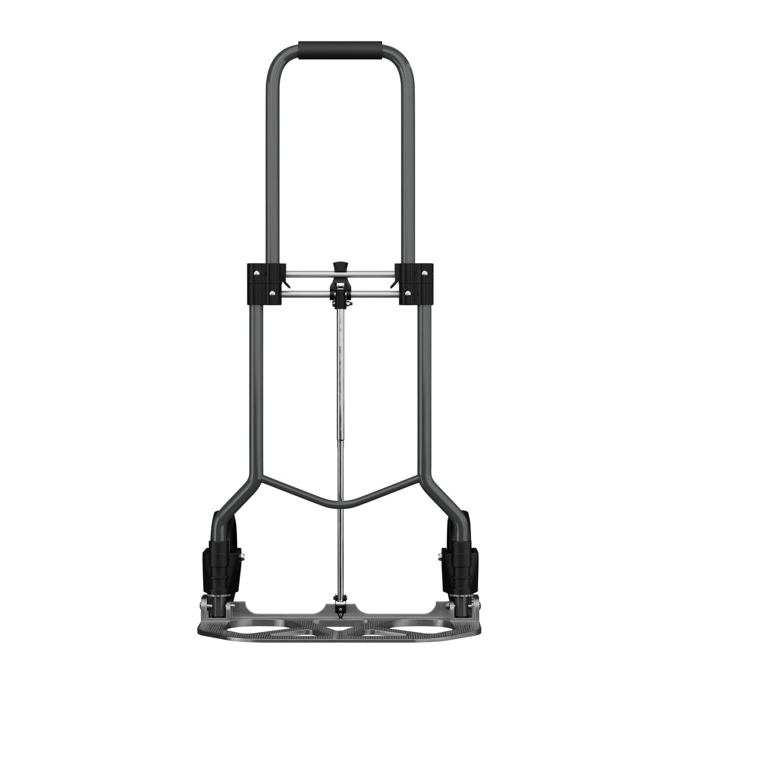 TroniTechnik Sackkarre Handkarre Transportkarre Handwagen, klappbar bis 100 kg Tragfähigkeit, (Transportkarre mit fixierbarem Tragegriff, rutschfeste Transportfläche), faltbar, BxTxH 48x42x98cm, Handkarre zum Transport, Schaumstoffgriff