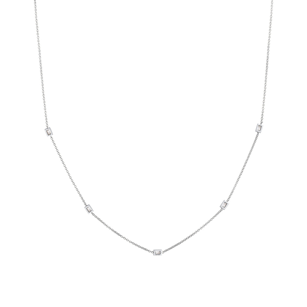 Elli Elli Collier Filigranes Simplement Élégantes avec Cristaux de Zircone Collier Fem collier