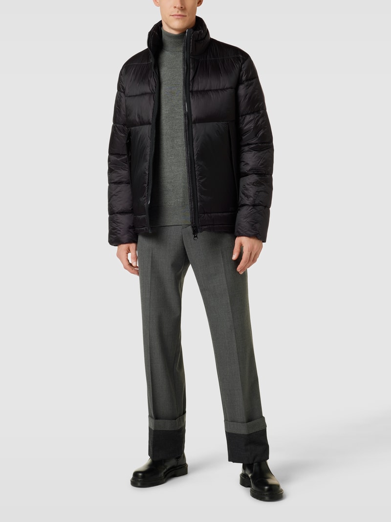 Steppjacke mit Stehkragen Modell 'Vero' in schwarz