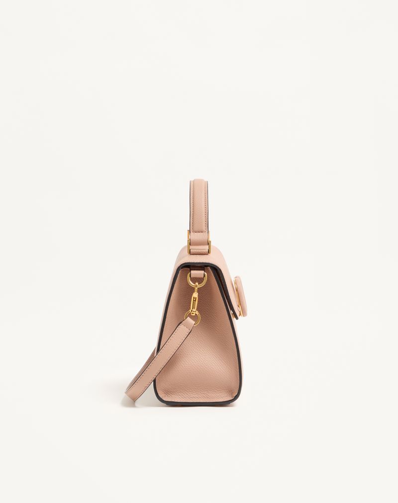 Bolsa Valentino Garavani Vsling pequena em couro de bezerro granulado.