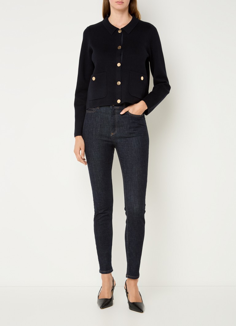 Hobbs Daisy jacket in merino wool blend with patch pockets