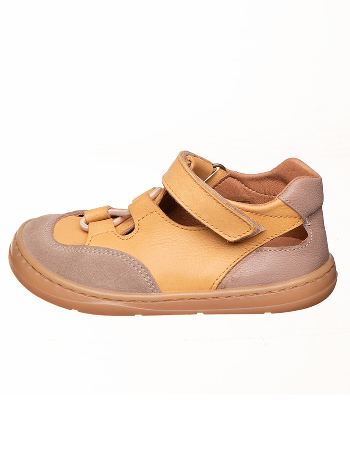 kmins Leder-Barfußschuhe in Hellbraun/ Beige günstig kaufen