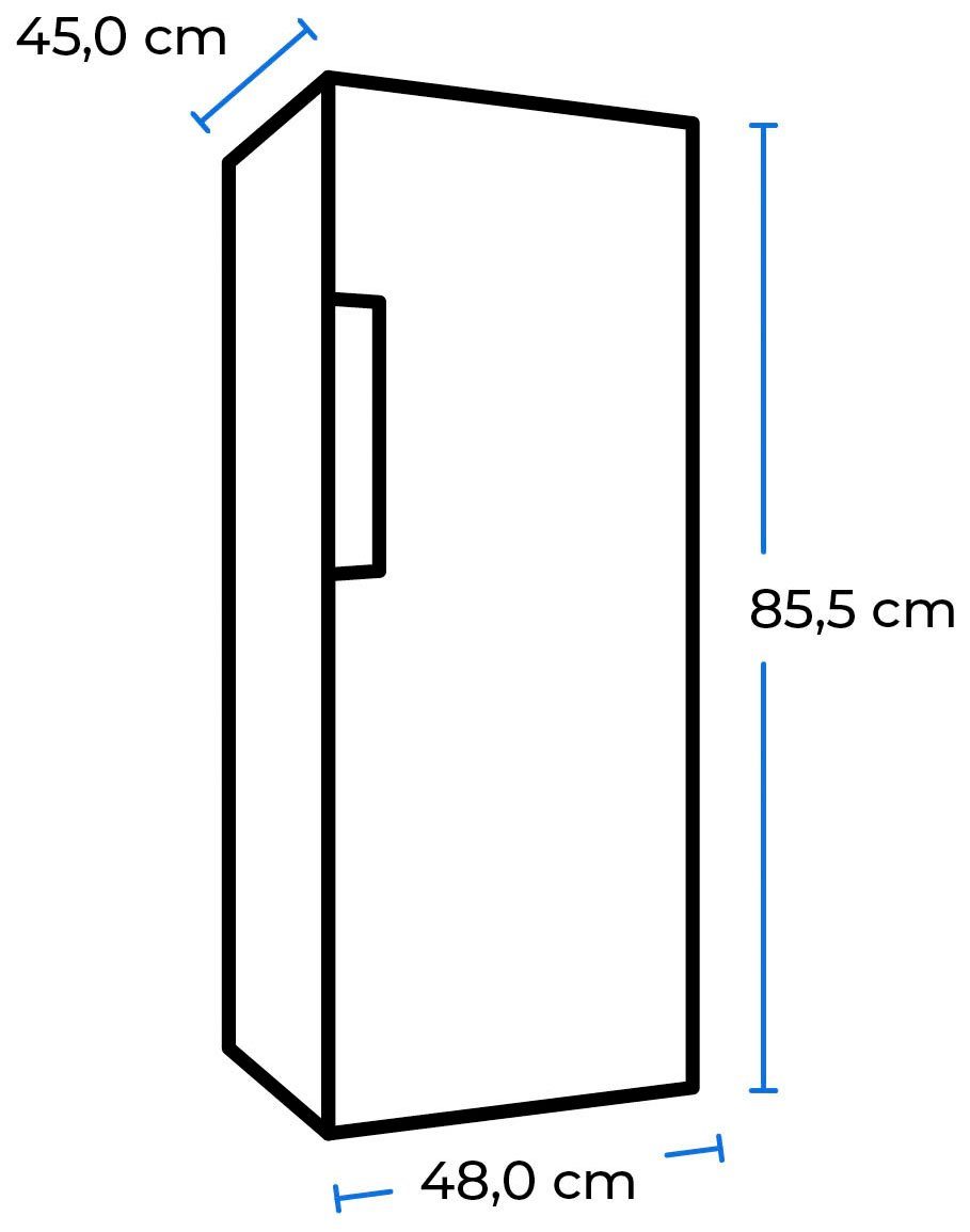 exquisit Vollraumkühlschrank KS116-V-041E weiss, 85 cm hoch, 48 cm breit