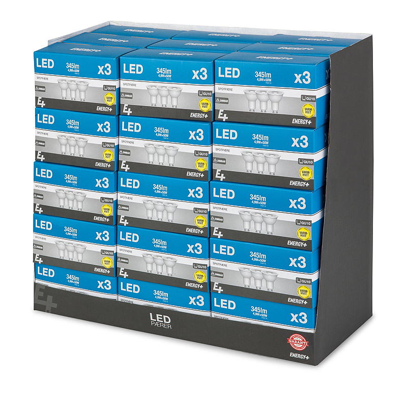 Energy Spotpære LED 345 lm 3-pk Dimbar, GU10