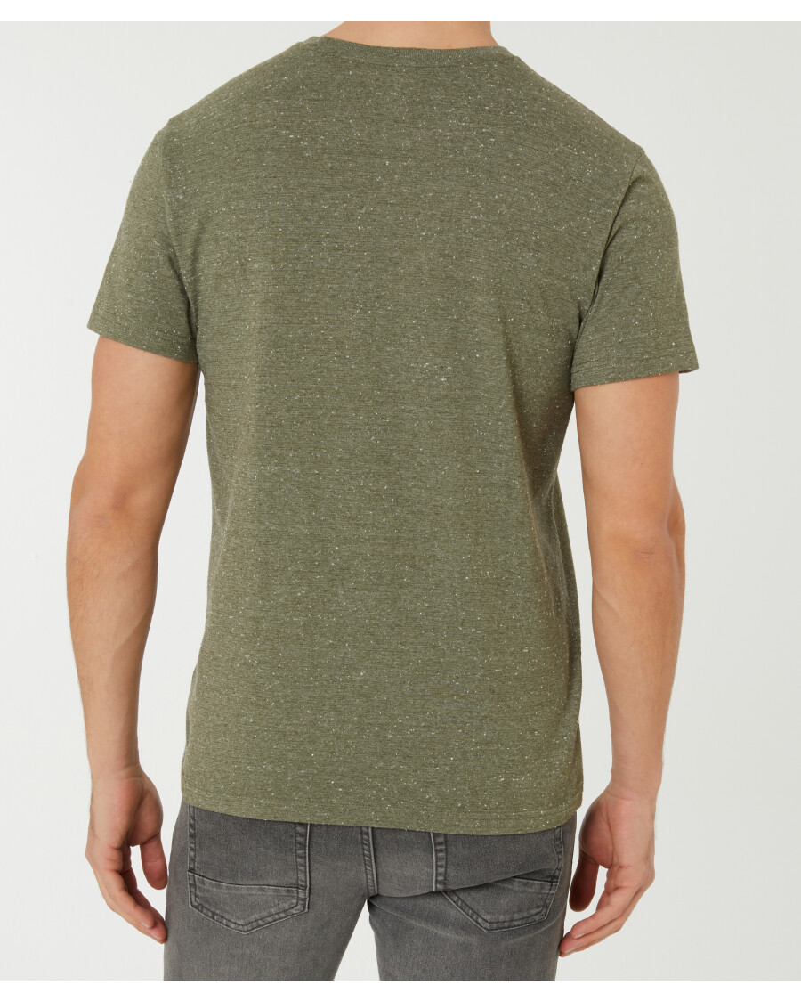 T-Shirt in Melangeoptik