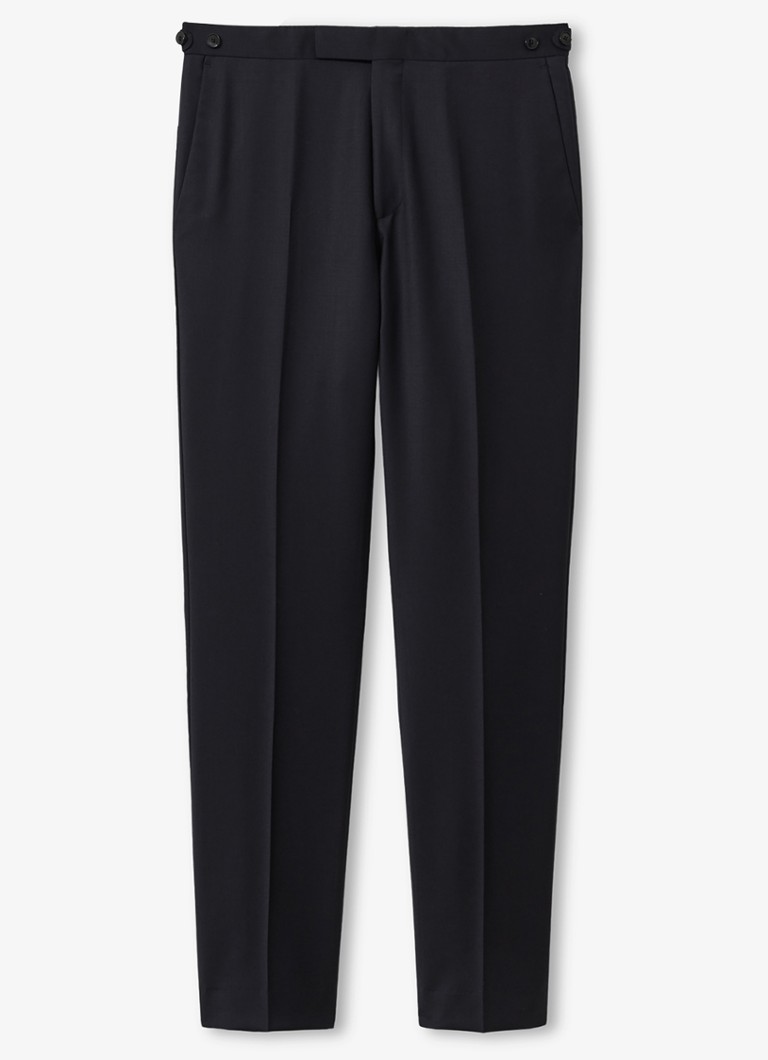 Pantaloni Reiss Aspire din lână, croială modernă, mulată.