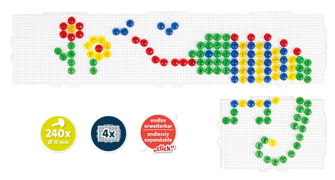 LENA Mosaik Set Panoramabild XL transparent 15 mm, Faltschachtel