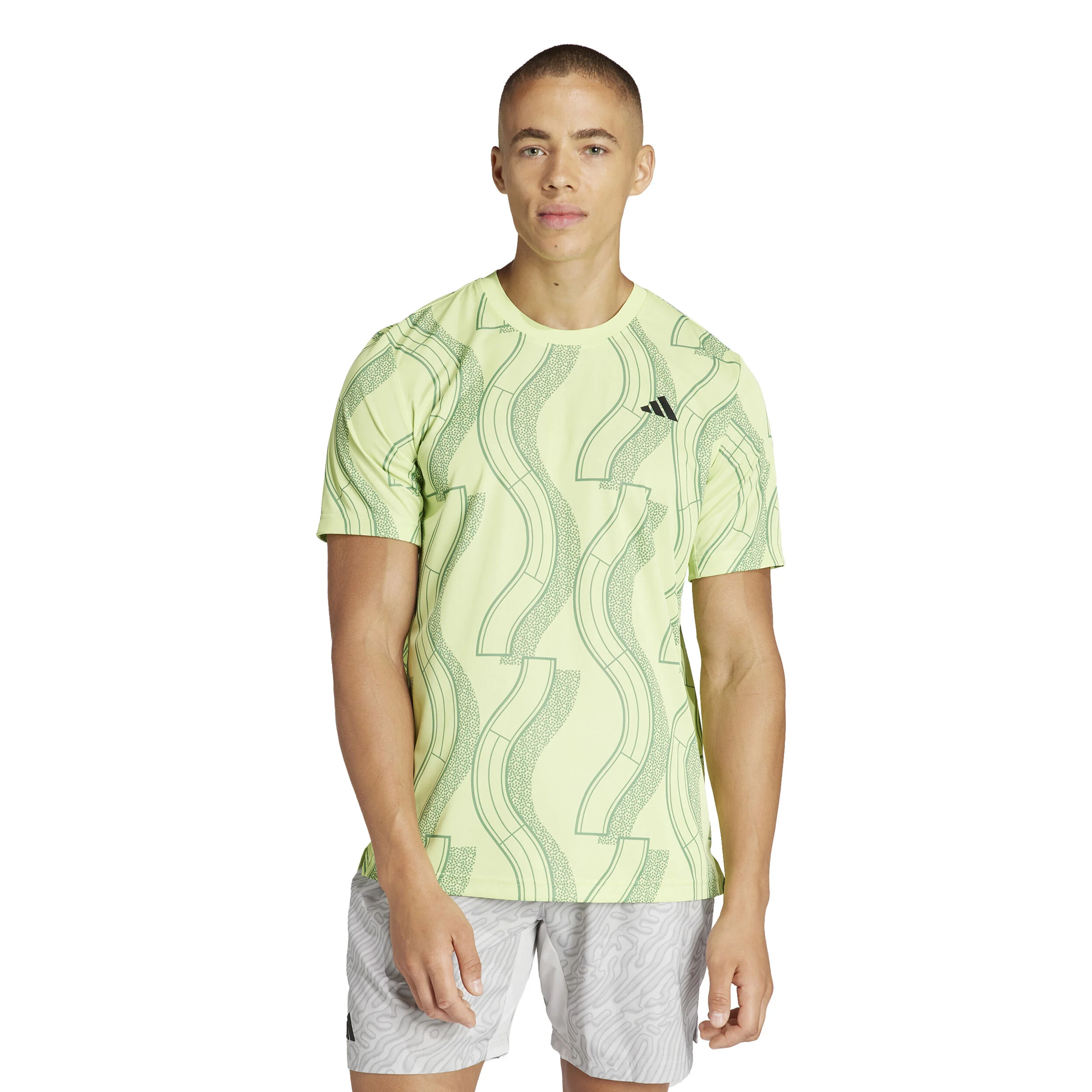 Club Graphic T-Shirt Herren - Hellgrün