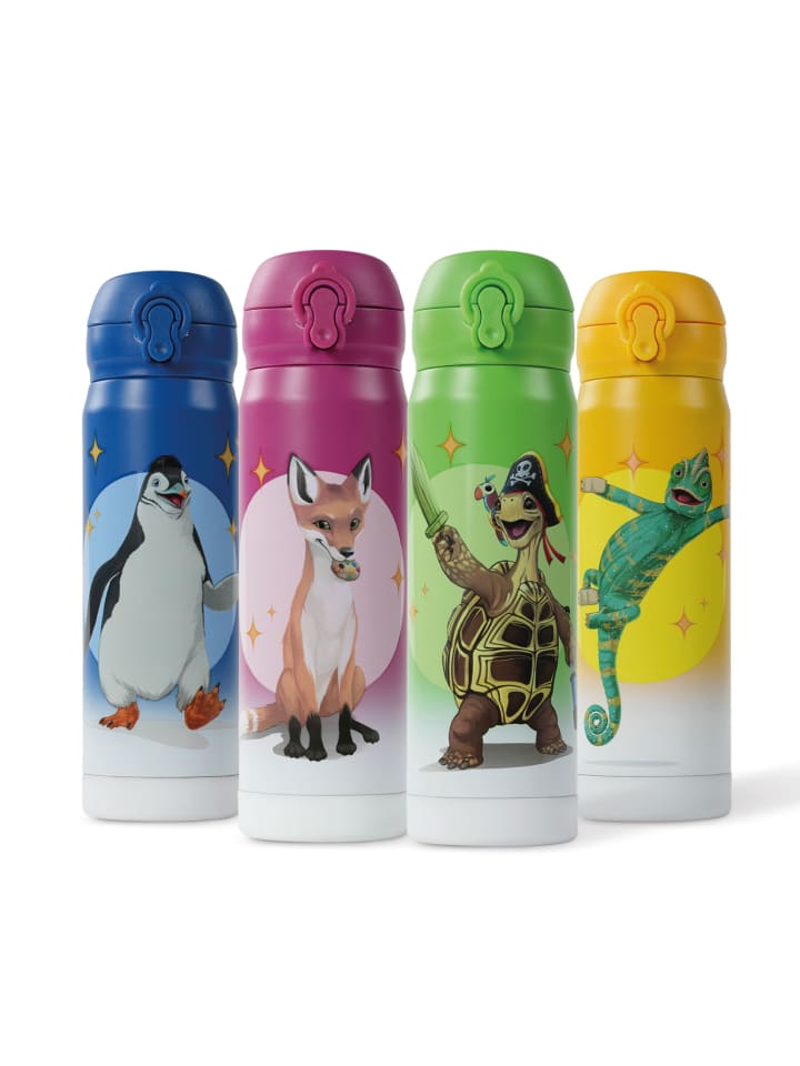 Stoneline Die Schule der Magischen Tiere Trinkflasche | 380 ml | Edelstahl in Blau günstig kaufen 380 ml