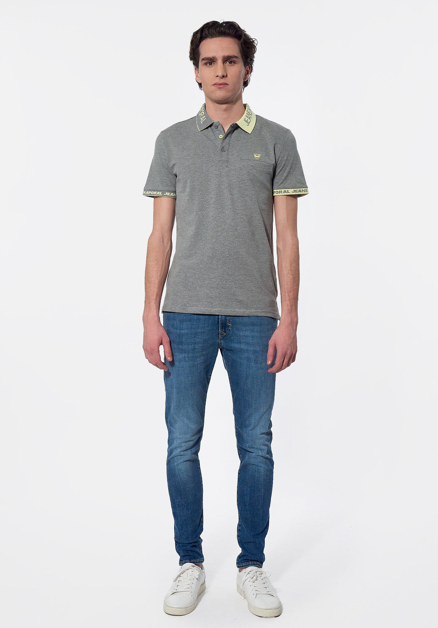 CYKO   Polo gris Homme
