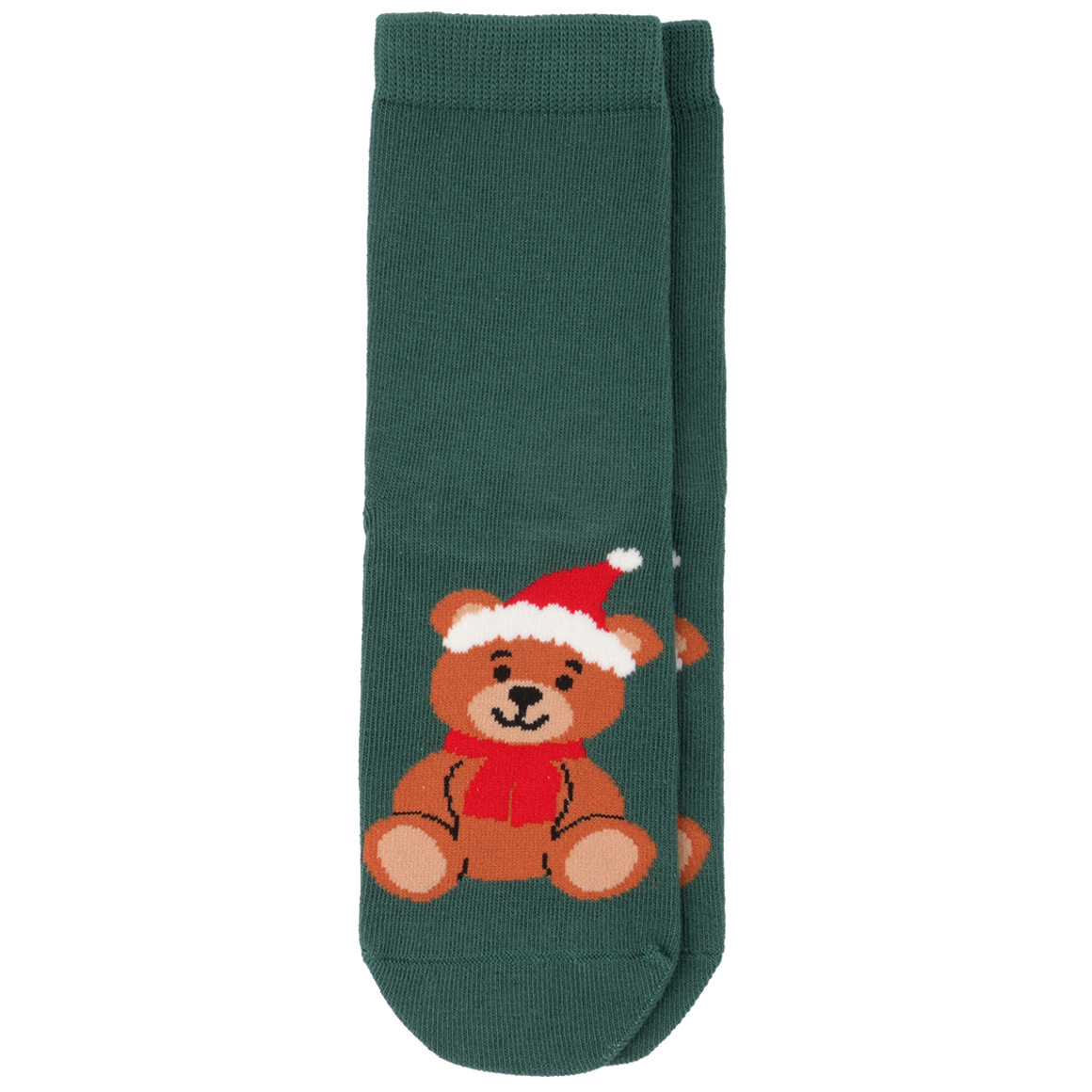 3 Paar Kinder Weihnachtssocken im Set dunkelrot / dunkelblau / dunkelgrün
