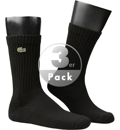 LACOSTE, Socken, Baumwolle, schwarz