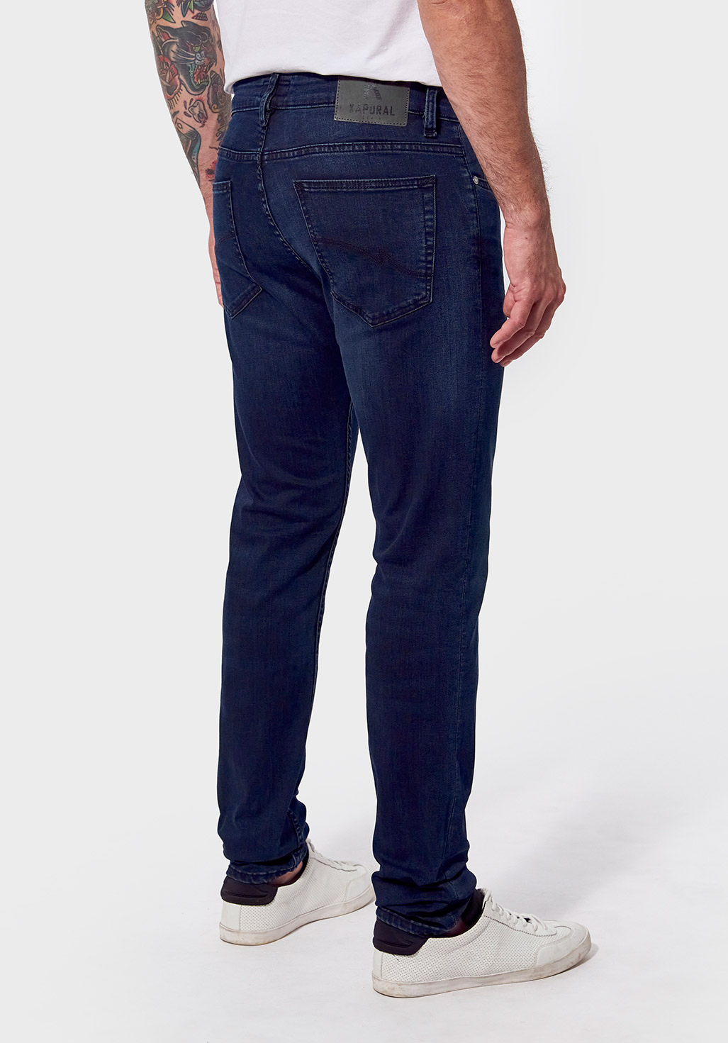 DARKK  Jean slim Homme bleu délavé