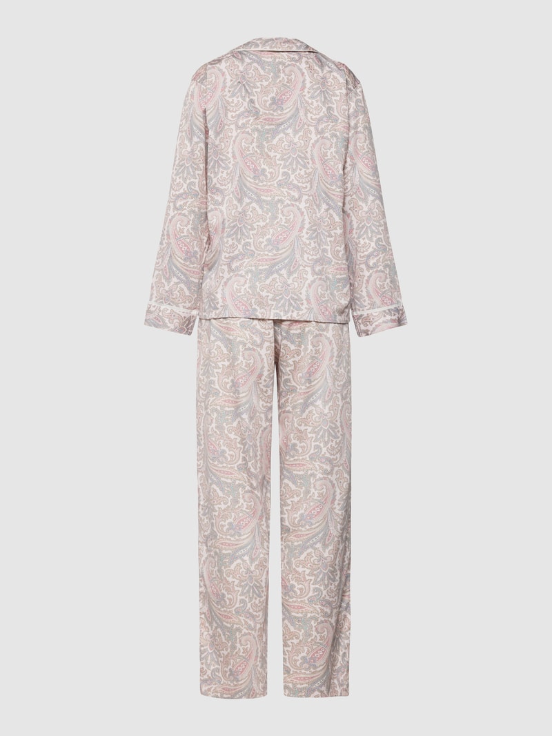 Pyjama mit Paisley-Muster in offwhite