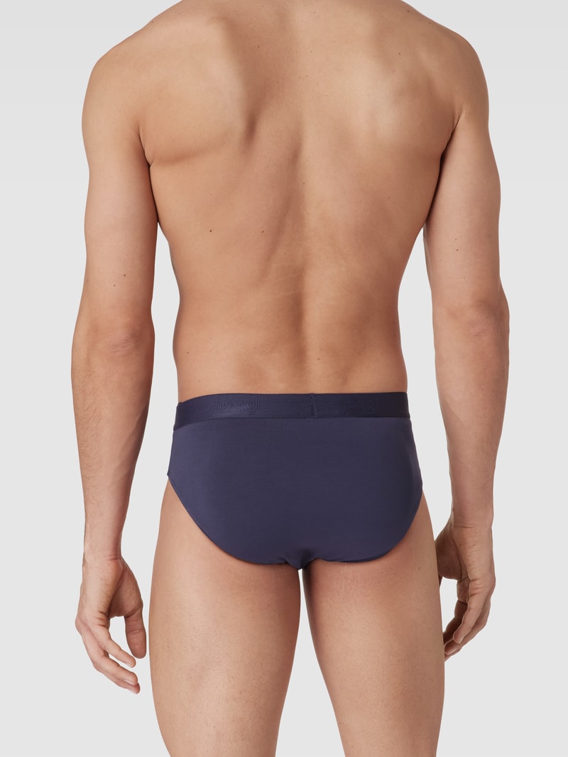 Slip mit Streifenmuster im 2er-Pack in blau