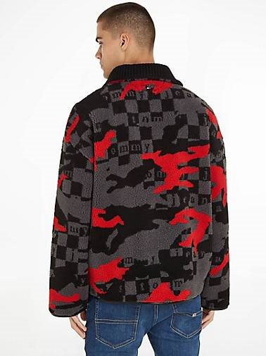 TOMMY-JEANS Herren Fleecpullover TJCU POLAR FLEECE ZIPMOCK