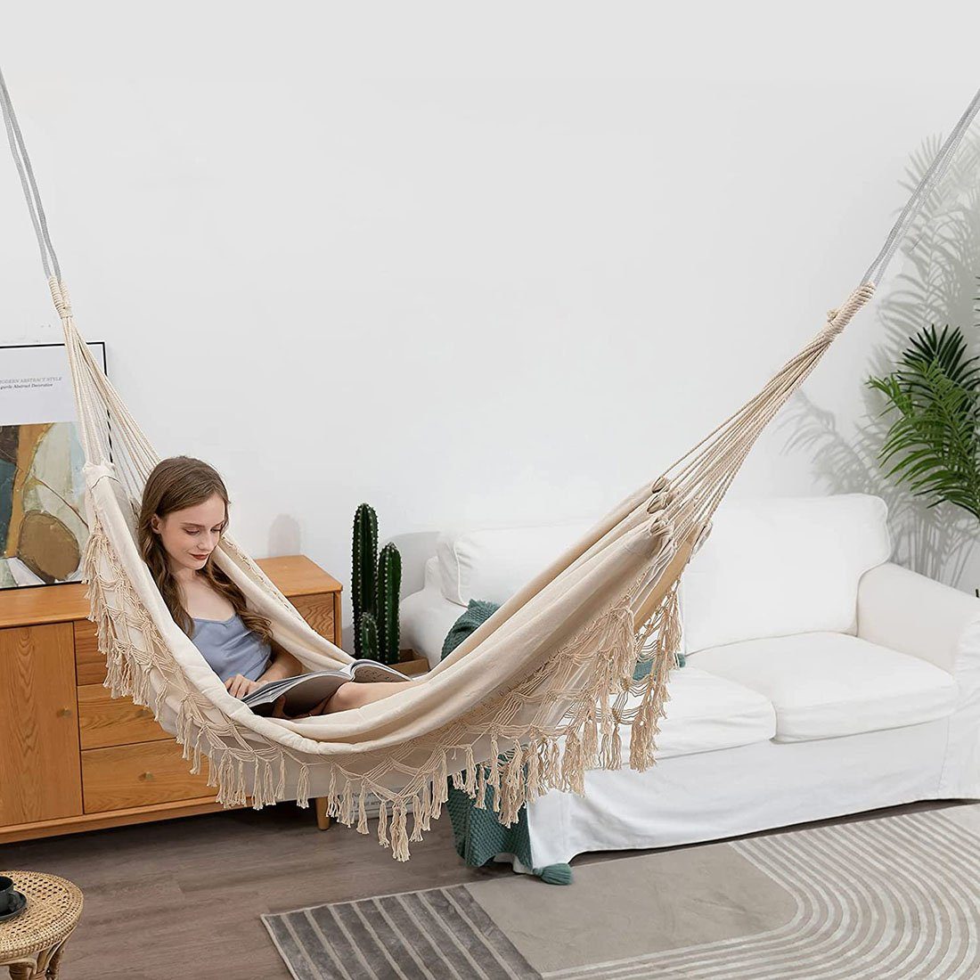 Ronner UG Hängematte Outdoor-Boho-Hängematte, tragbar, für Innenterrasse, Garten, Terrasse (1 St)