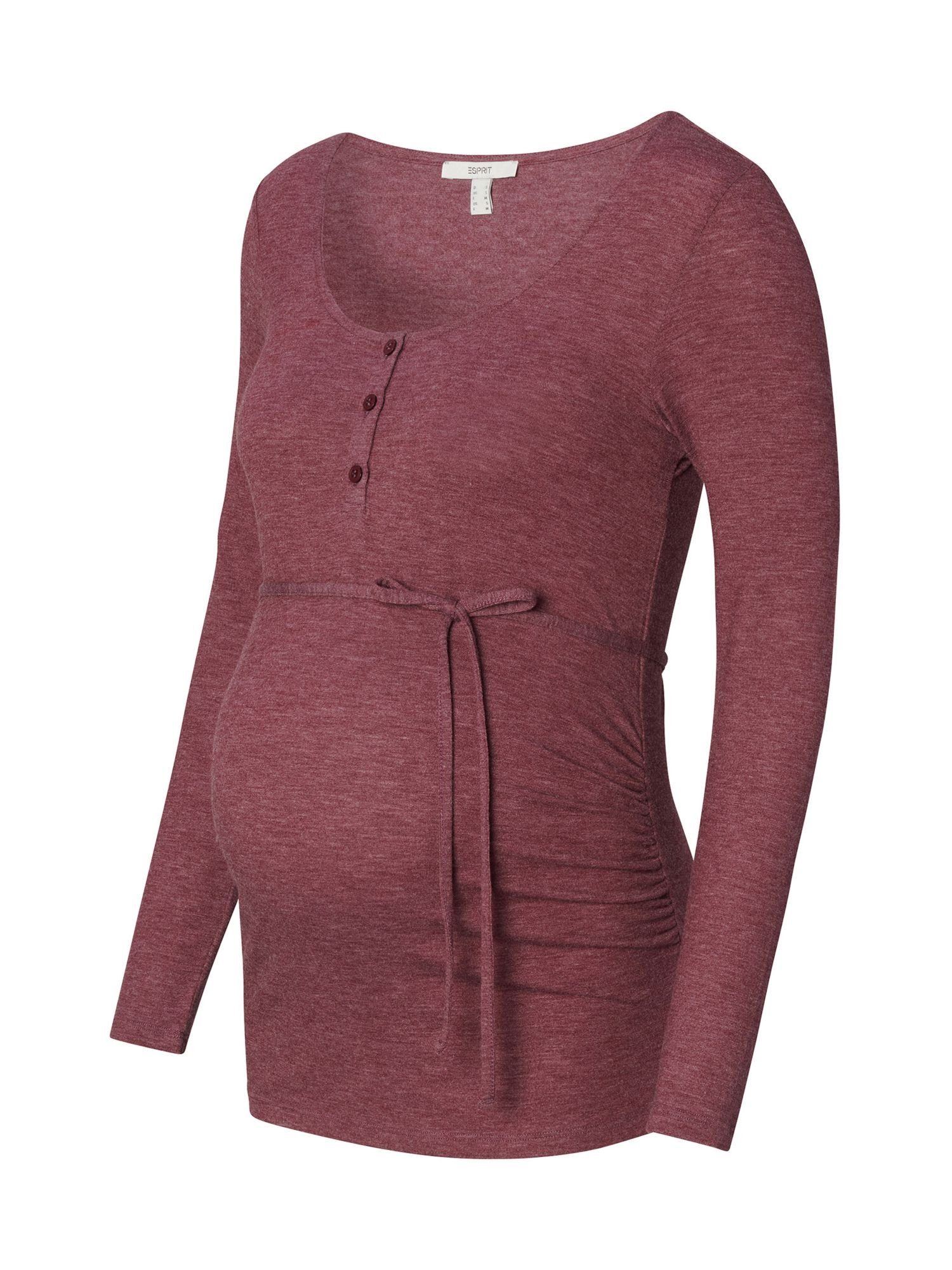 ESPRIT maternity Umstandsshirt Henley-Longsleeve aus Jersey