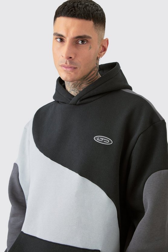 Tall Oversize Colorblock Hoodie