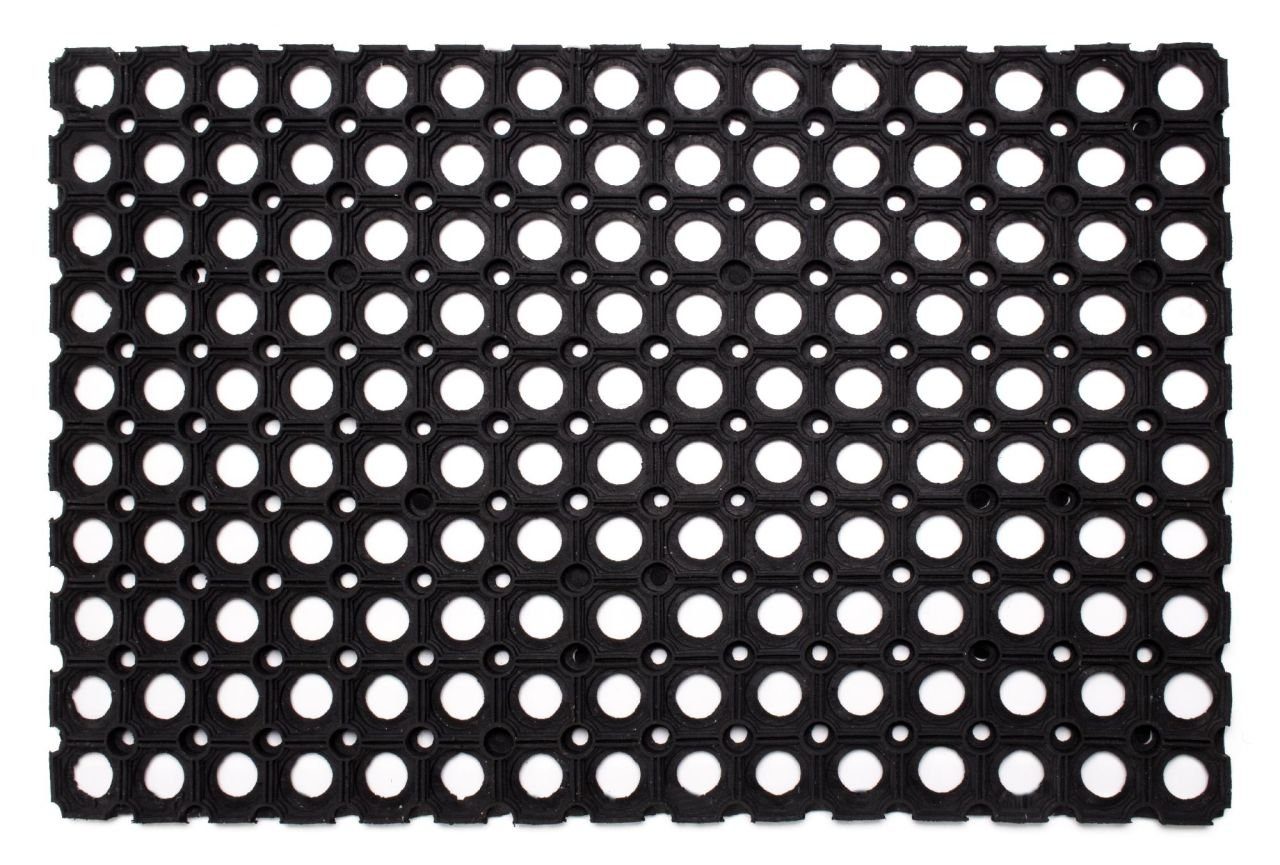 Trend Line Schuhabtropfschale Ringgummimatte schwarz, 40 x 60 cm
