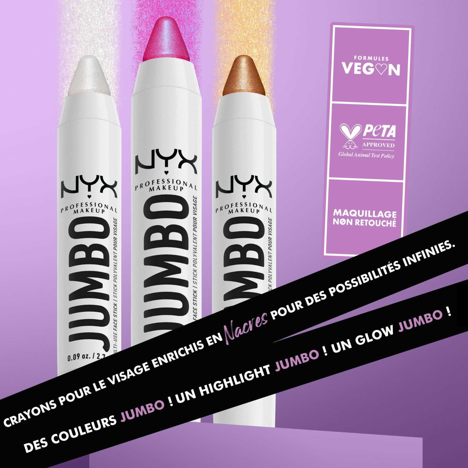 NYX Professional Makeup Multi-Purpose Retractable Highlighter Pencil Jumbo