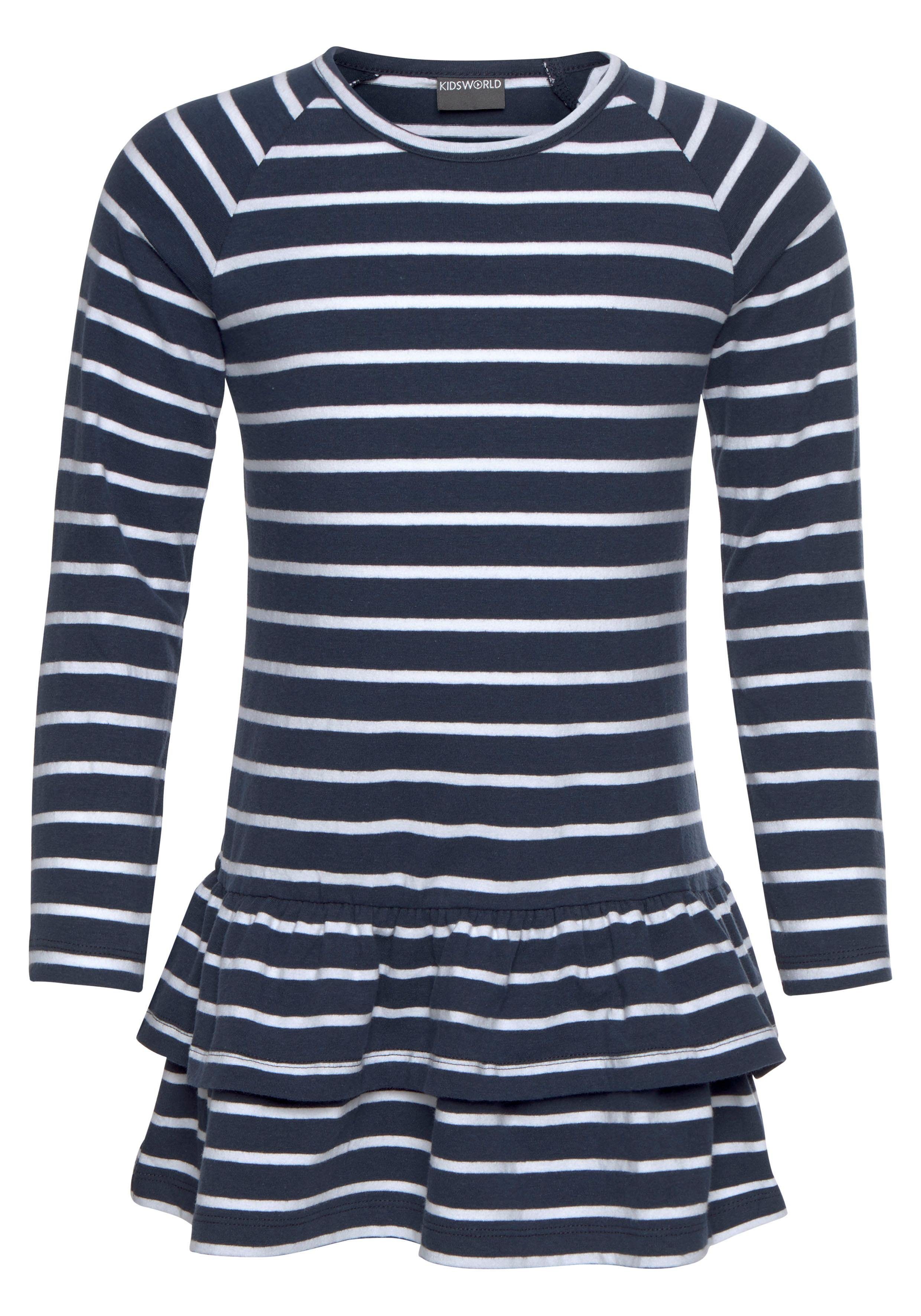 KIDSWORLD Jerseykleid STERNE (Packung, 2-tlg) mit Ringel und Sternen