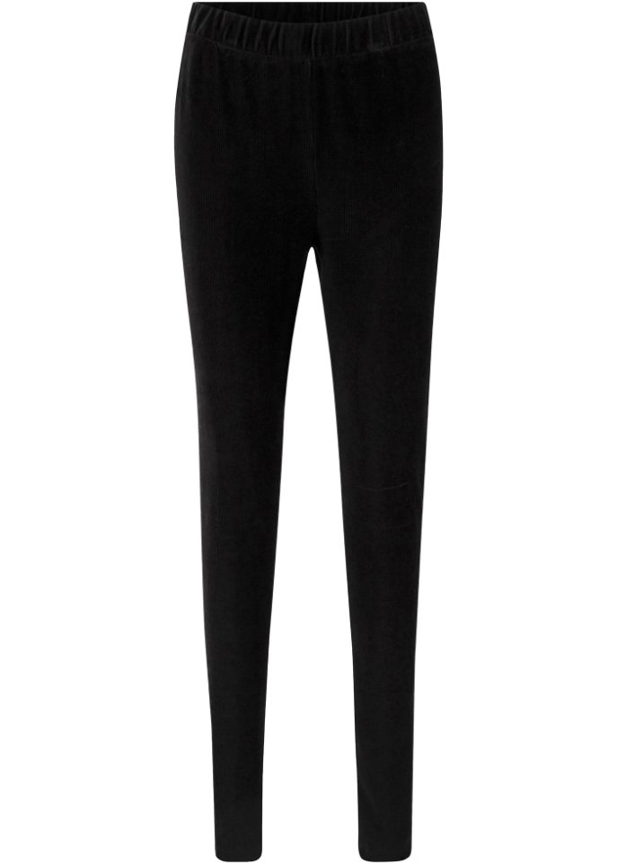 Feincord-Leggings mit breitem Komfortbund