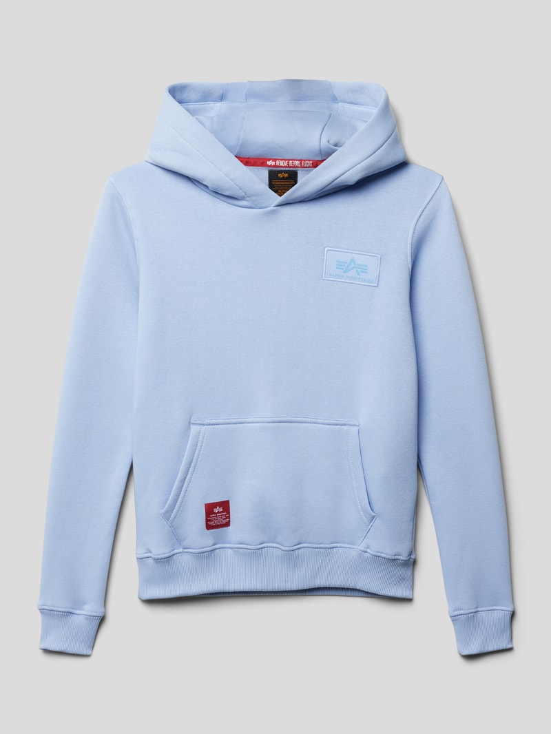 Hoodie mit Kapuze in bleu
