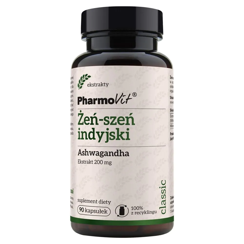 PharmoVit Classic Indijski ginseng Ashwagandha 200 mg kapsule