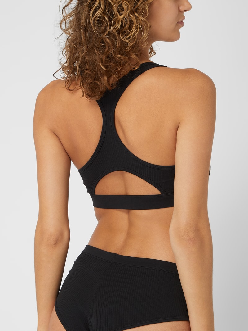 Bustier aus Jersey in schwarz