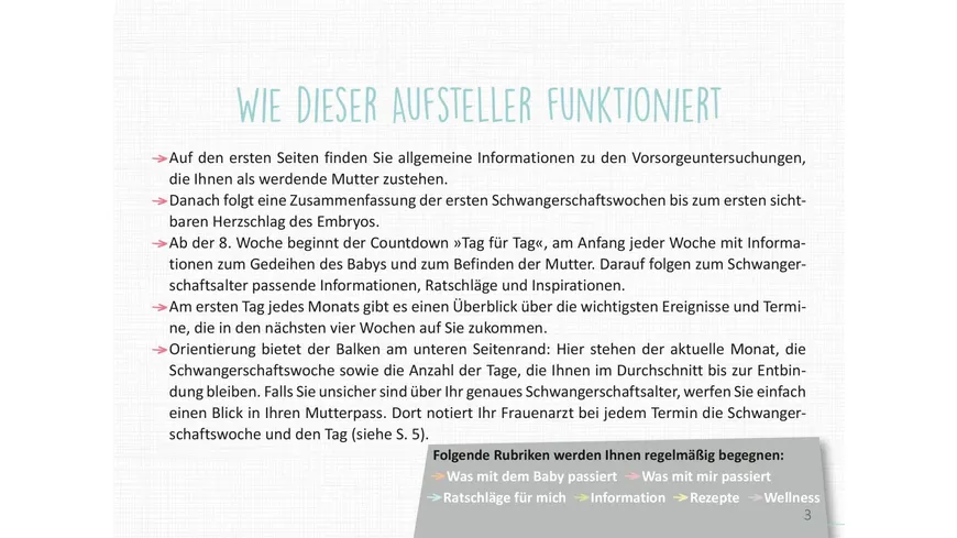 Deine Schwangerschaft, Tag für Tag