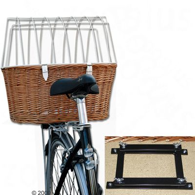 Aumüller Hunde-Fahrradkorb mit Schutzgitter