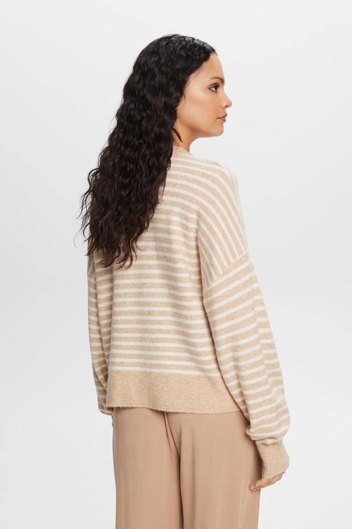 Strickpullover mit Blouson-Ärmeln