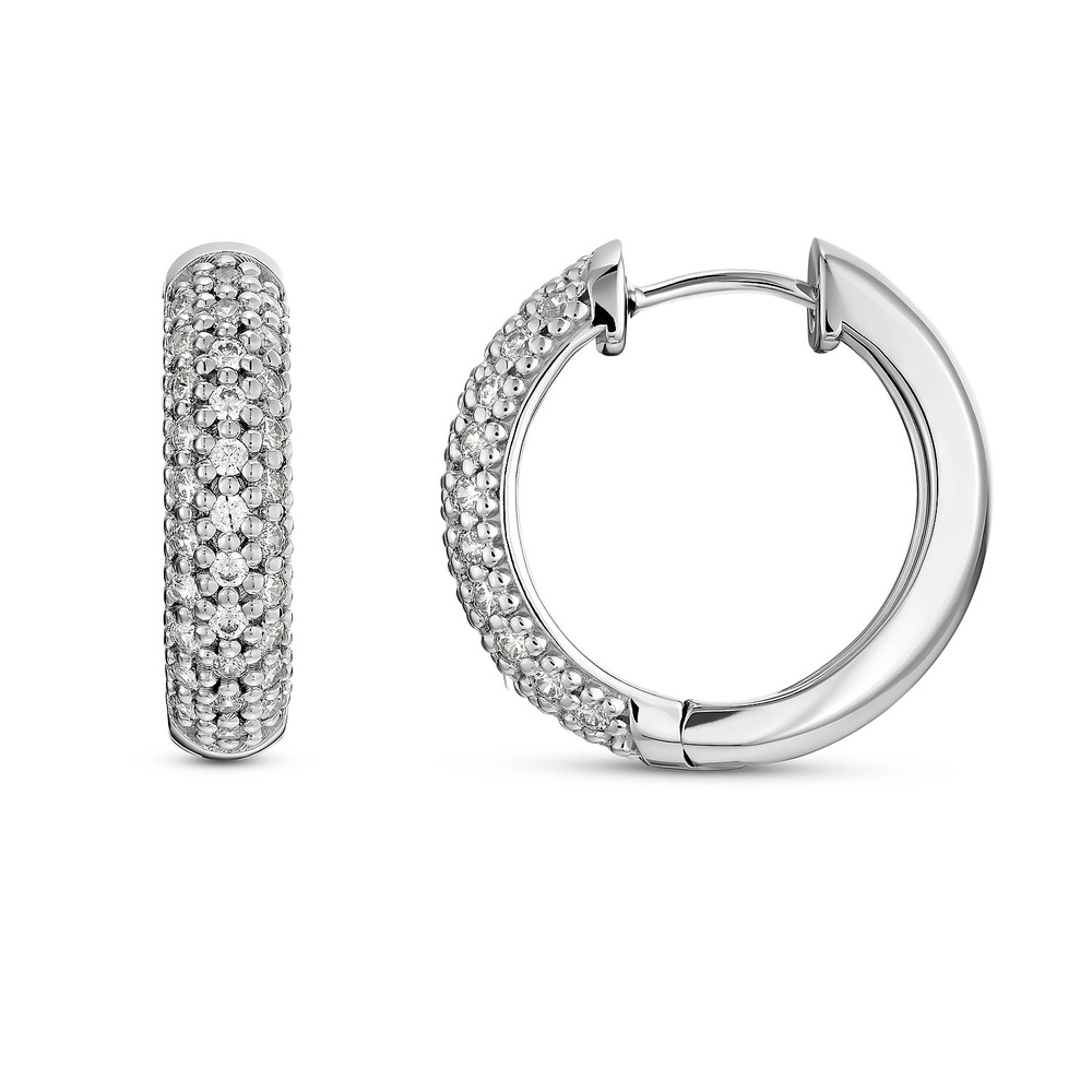 FAVS Créoles 925 Argent Boucles d'oreilles