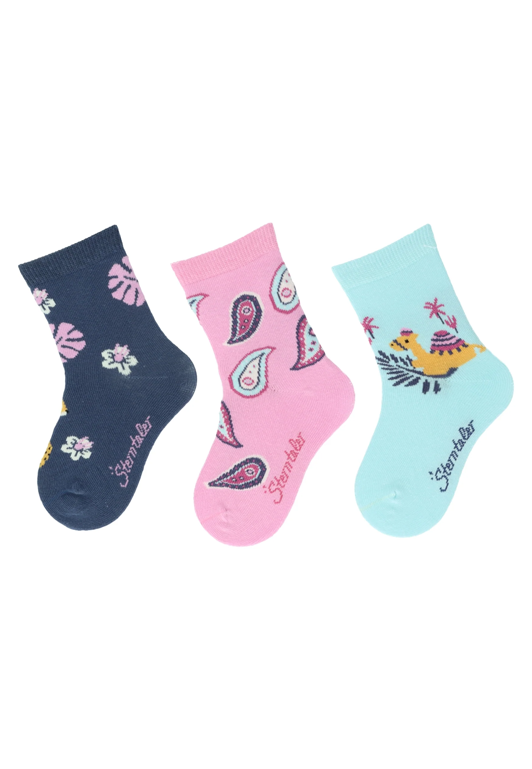 Socken im 3er Pack mit Motiv Orient in versch. Farben