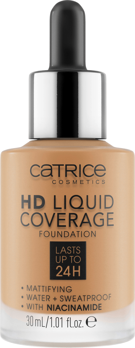 Foundation Liquid HD Coverage Waterproof 048 Desert Beige, 30 ml