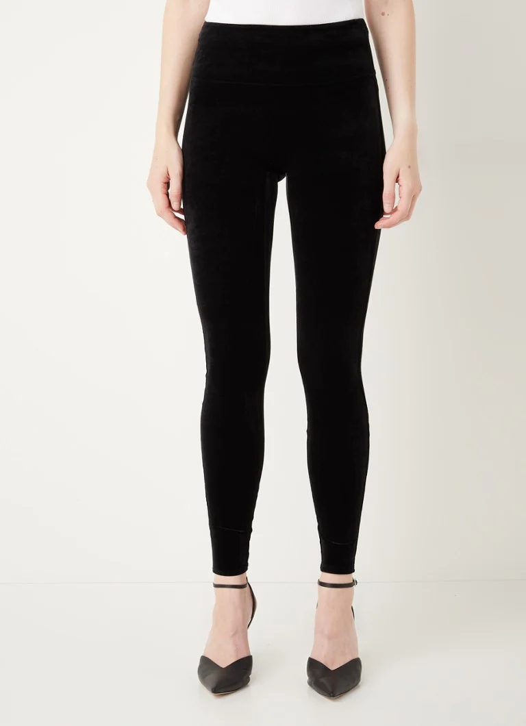Legginsy SPANX z wysokim stanem i aksamitem