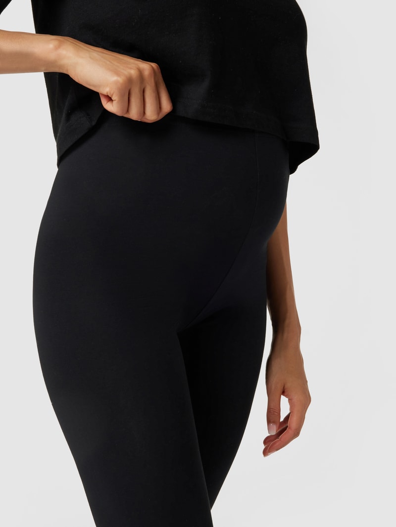 Umstands-Leggings mit Stretch-Anteil im 2er-Pack in schwarz