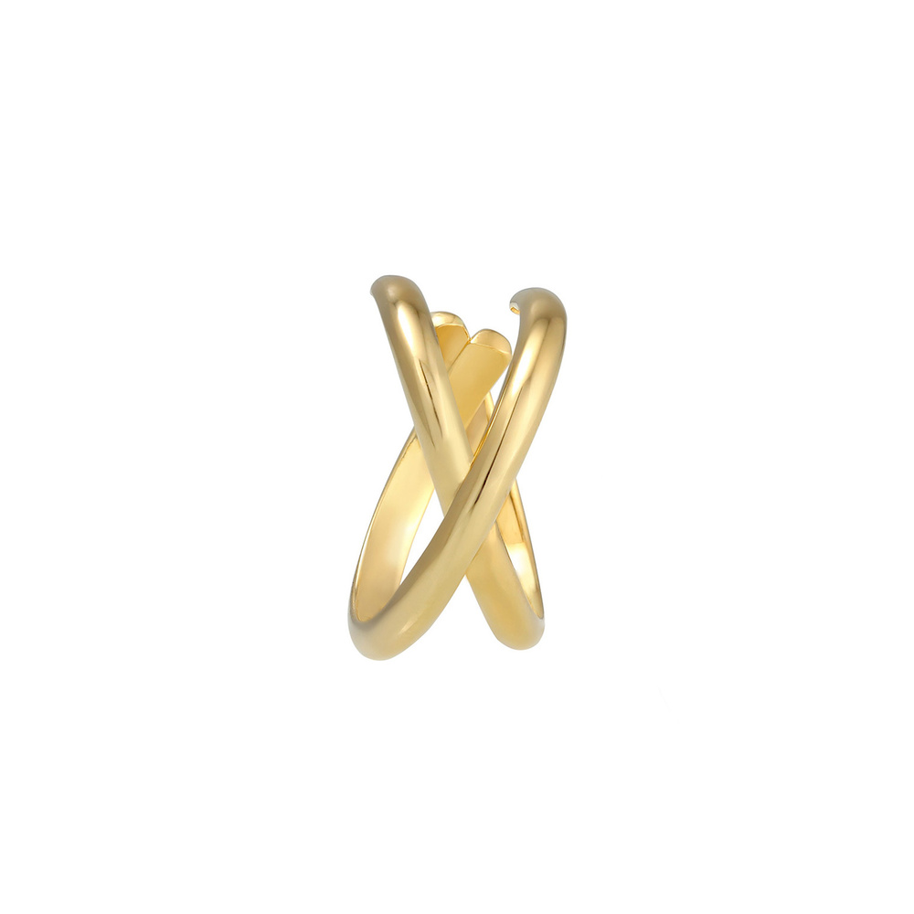 Elli Elli Boucles d'Oreilles Croix Earcuff Filigrane Boucles d'Oreilles Femme - (925/1 Boucles d'oreilles