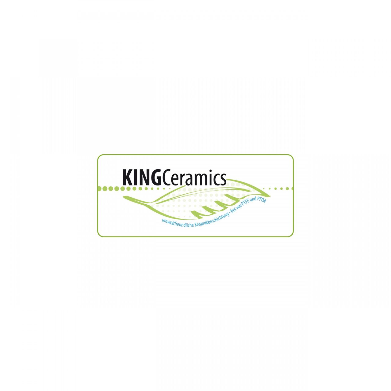 KING BRATPFANNE King Keramik mit Glasdeckel ø 24 cm tief