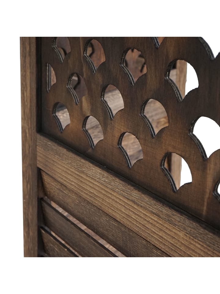 MCW Paravent A84 mit Ornamente, Braun günstig kaufen onesize